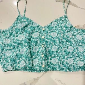 Green American Eagle Crop Tank